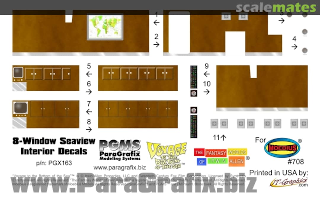 Boxart 8 Window Seaview Interior Decals PGX163 ParaGrafix Modeling Systems Boxart 8 Window Seaview Interior Decals PGX163 ParaGrafix Modeling Systems