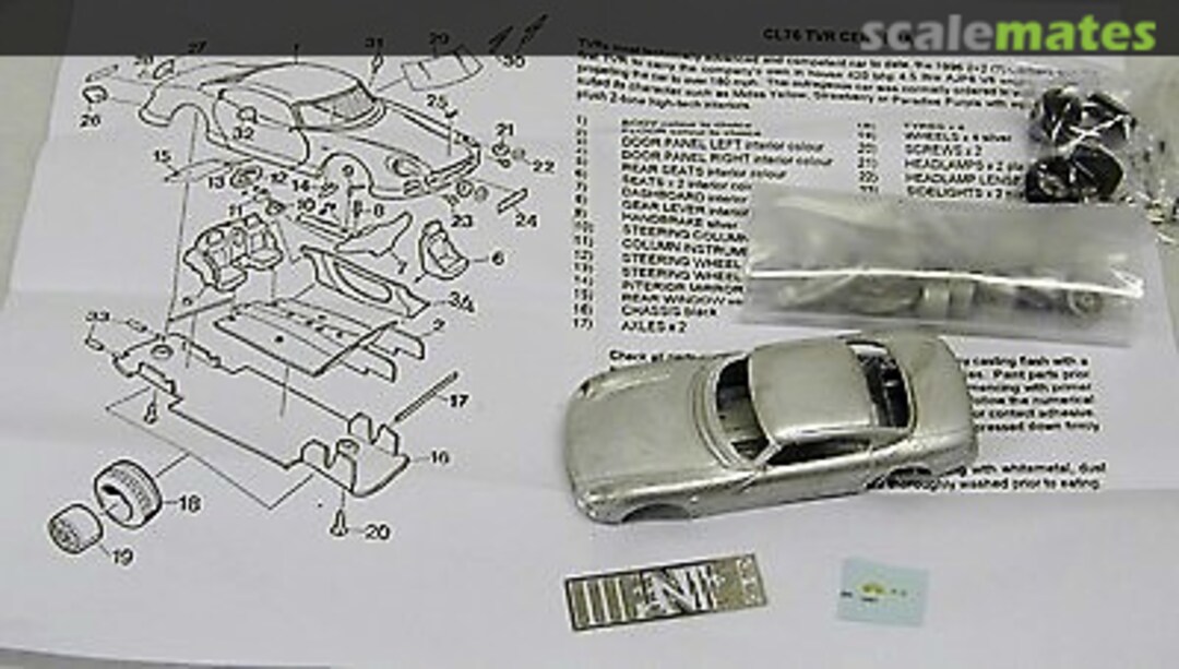 Boxart TVR Cerbera CL76 Scale Model Technical Service Boxart TVR Cerbera CL76 Scale Model Technical Service