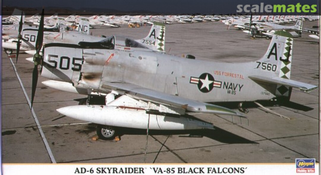 Boxart AD-6 Skyraider `VA-85 Black Falcons´ 00843 Hasegawa Boxart AD-6 Skyraider `VA-85 Black Falcons´ 00843 Hasegawa