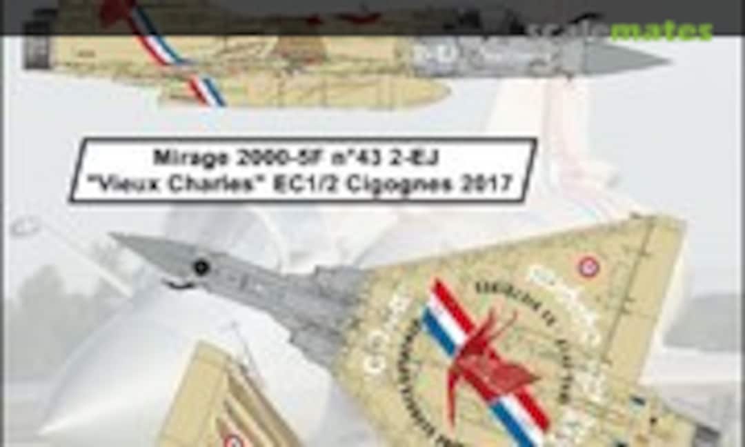 1:48 Mirage 2000-5F n°43 2-EJ "Vieux Charles" EC 1/2 Cigognes (Syhart 48-105) 48-105