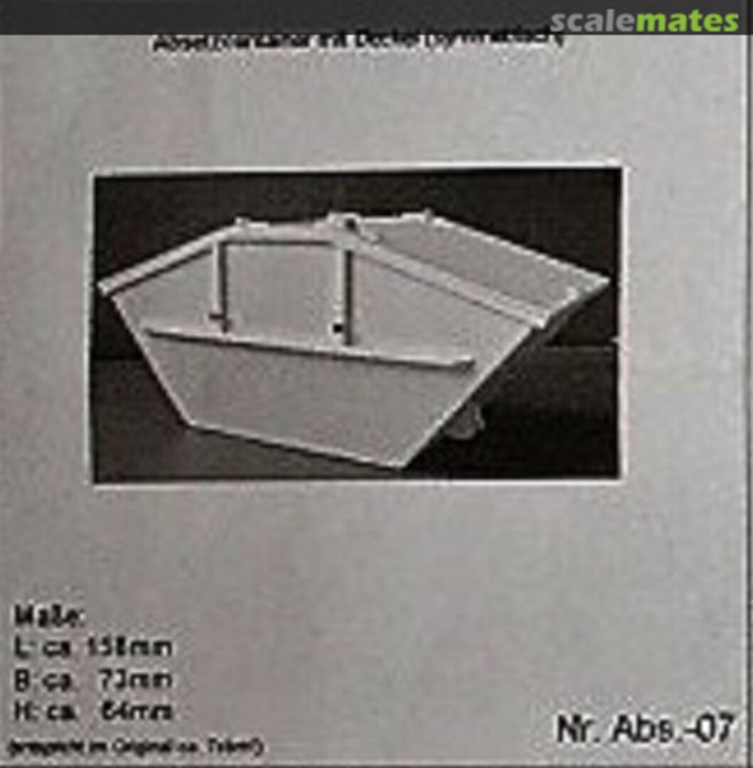 Boxart Absetzcontainer mit Deckel Abs.07 Frank Winkler Modellbau Boxart Absetzcontainer mit Deckel Abs.07 Frank Winkler Modellbau