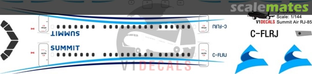Boxart Summit Air BAe Avro RJ-85 V1D0340-144 V1 Decals Boxart Summit Air BAe Avro RJ-85 V1D0340-144 V1 Decals