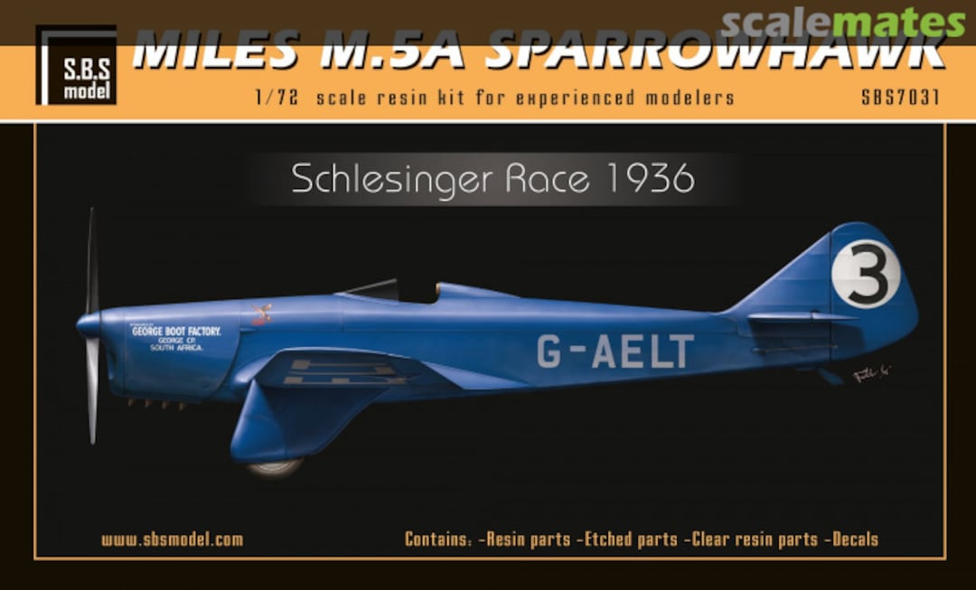 Boxart Miles M.5A Sparrowhawk SBS7031 SBS Model Boxart Miles M.5A Sparrowhawk SBS7031 SBS Model