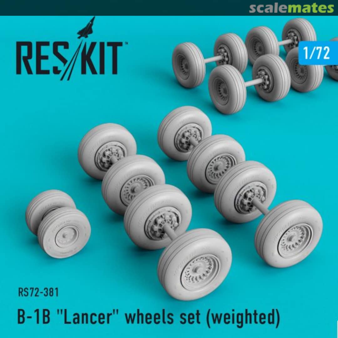 Boxart B-1B Lancer - wheels set RS72-0381 ResKit