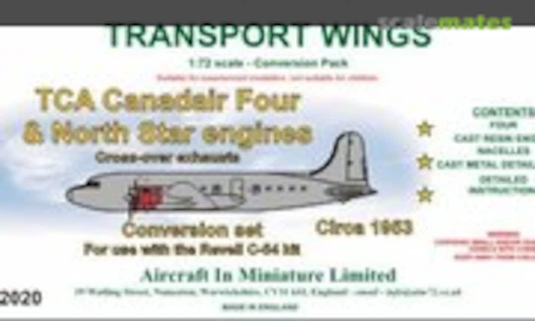 1:72 TCA Canadair Four & North Star engines (Aircraft In Miniature Ltd TWC72020) TWC72020