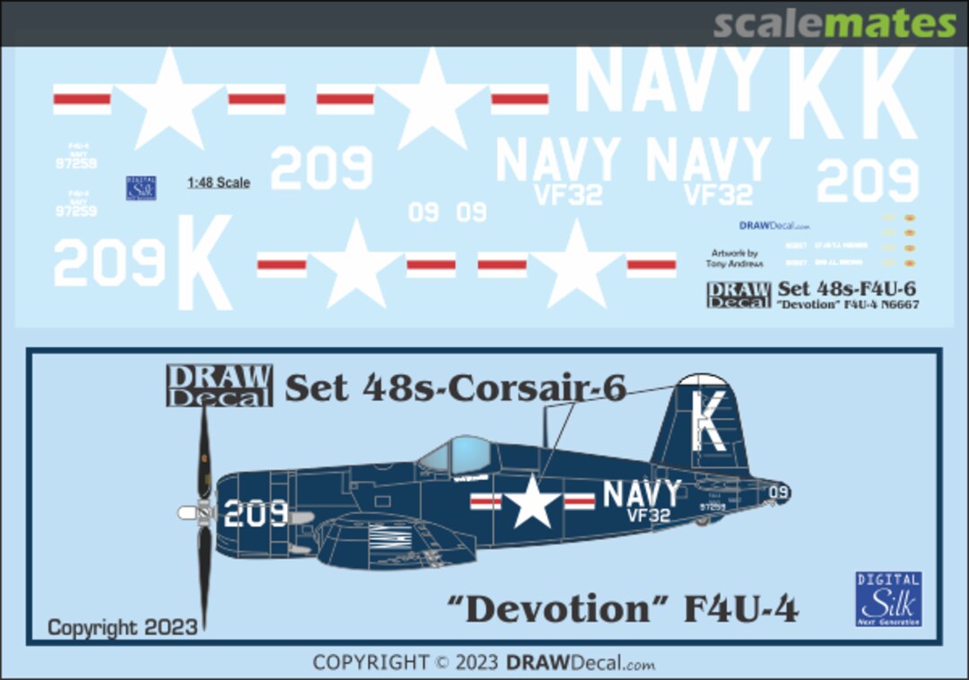 Boxart VF-32 F4U-4 Corsair N6667 32-Corsair-06 Draw Decal Boxart VF-32 F4U-4 Corsair N6667 32-Corsair-06 Draw Decal