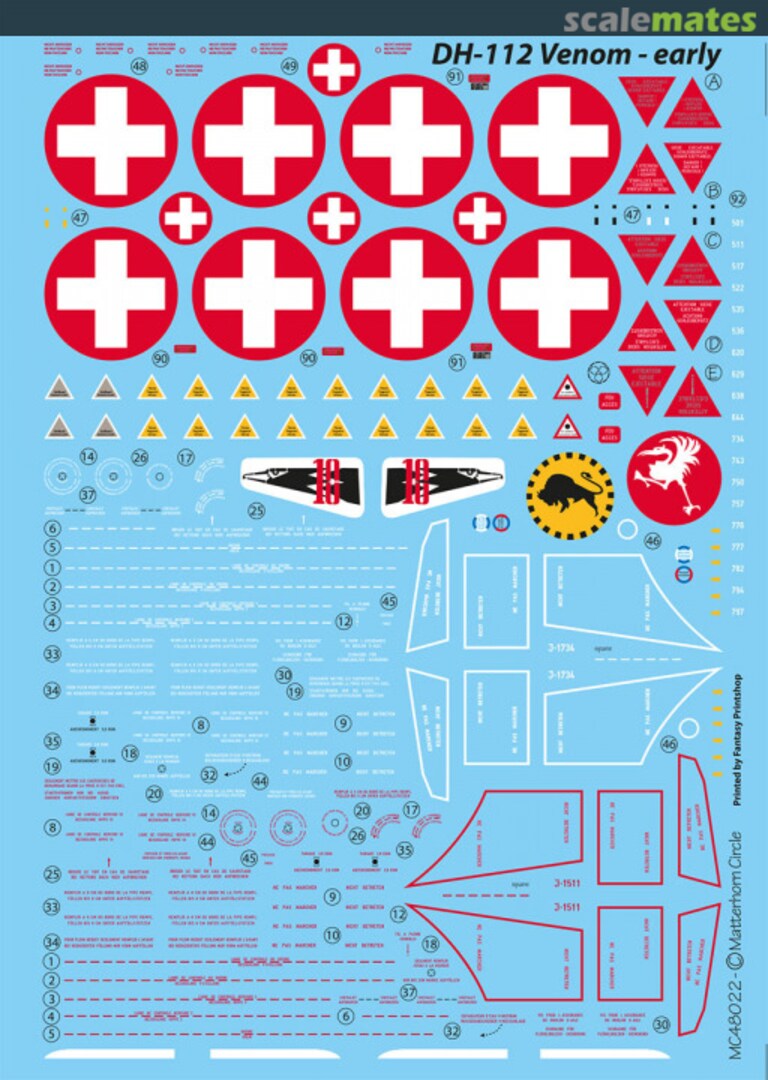 Boxart DH-112 Mk.1 / Mk.1R / Mk.4 'Venom' MC48022 Matterhorn Circle Boxart DH-112 Mk.1 / Mk.1R / Mk.4 'Venom' MC48022 Matterhorn Circle