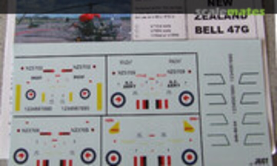 1:32 New Zealand Bell 47G (JBOT Decals 32-35-06) 32-35-06