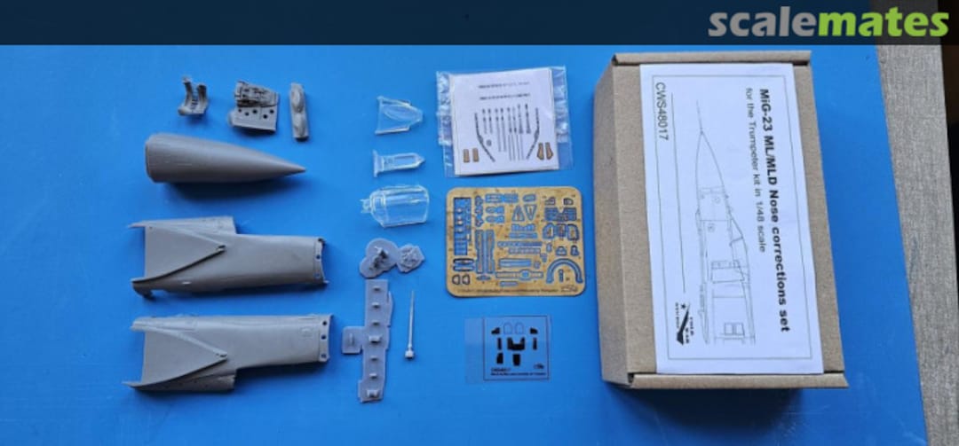 Boxart MiG-23 ML/MLD nose correction set CWS48017 Cold War Studio Boxart MiG-23 ML/MLD nose correction set CWS48017 Cold War Studio