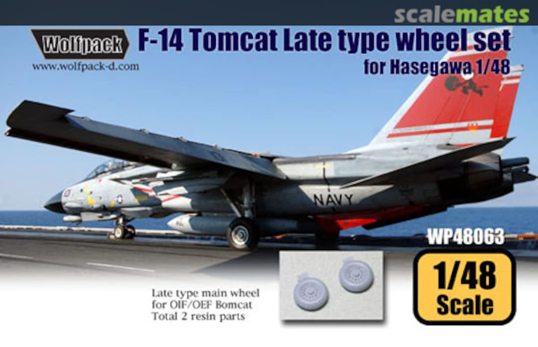 Boxart F-14 Tomcat Late Type Wheel Set WP48063 Wolfpack Boxart F-14 Tomcat Late Type Wheel Set WP48063 Wolfpack