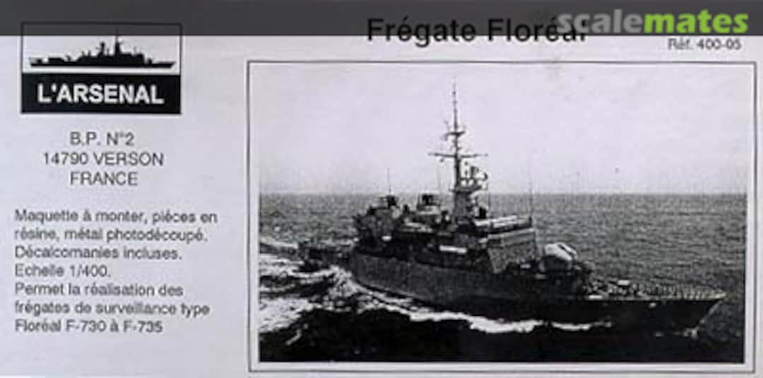 Boxart Floréal class frigate 400 05 L'Arsenal Boxart Floréal class frigate 400 05 L'Arsenal