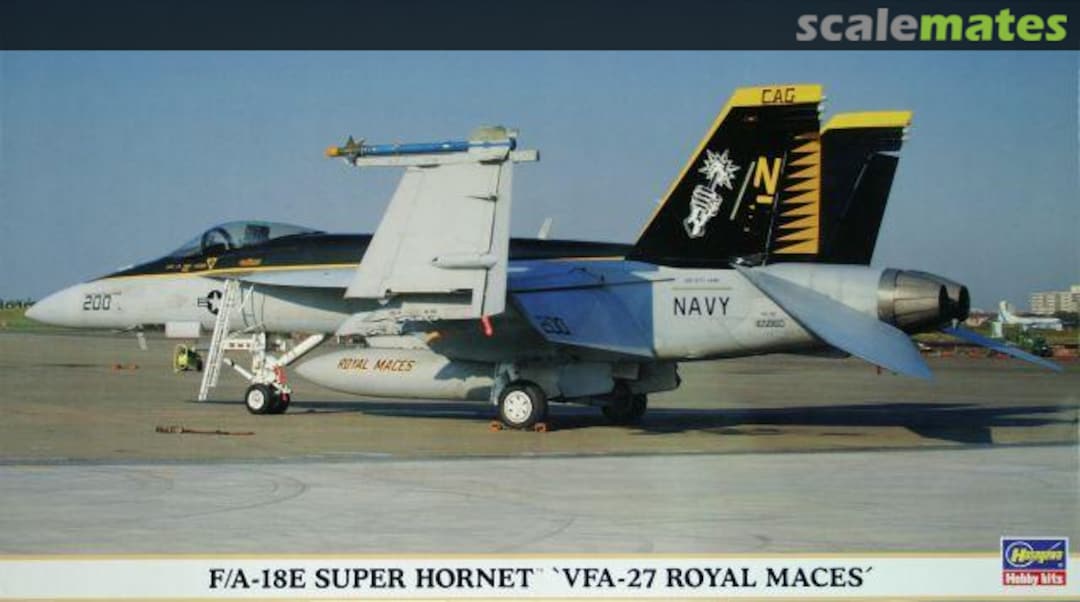 Boxart F/A-18E Super Hornet `VFA-27 Royal Maces´ 00744 Hasegawa Boxart F/A-18E Super Hornet `VFA-27 Royal Maces´ 00744 Hasegawa