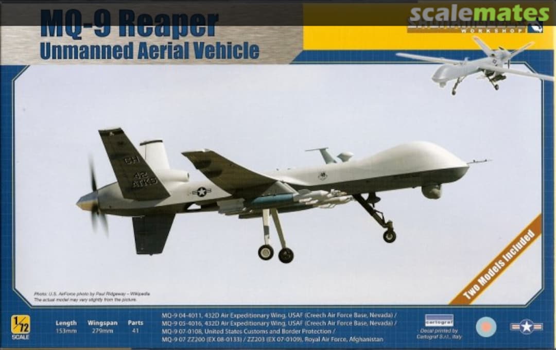 Boxart MQ-9 Reaper 72003 Skunkmodels Boxart MQ-9 Reaper 72003 Skunkmodels