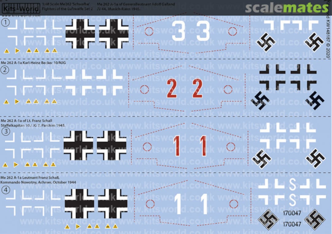Contents Me262 Schwalbe Specialists Set 2 KW148187 Kits-World Contents Me262 Schwalbe Specialists Set 2 KW148187 Kits-World