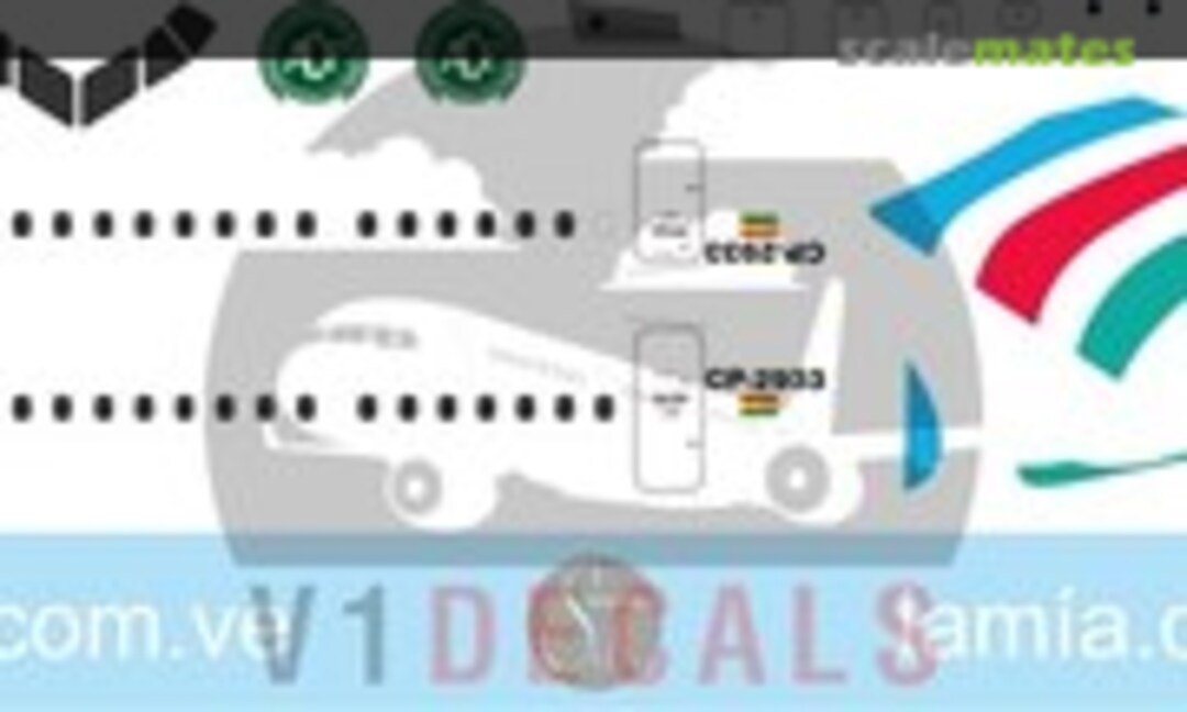 1:144 Lamia Bolivia BAe Avro RJ-85 (V1 Decals V1D0378-144) V1D0378-144