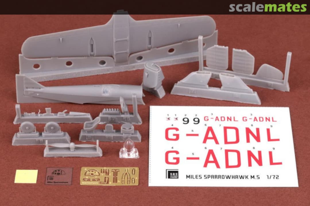 Contents Miles M.5 Sparrowhawk SBS7030 SBS Model Contents Miles M.5 Sparrowhawk SBS7030 SBS Model