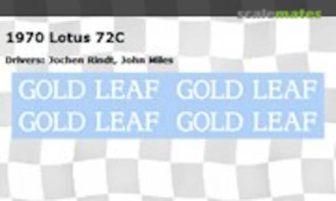 1:20 1970 Lotus 72C (Indycals )