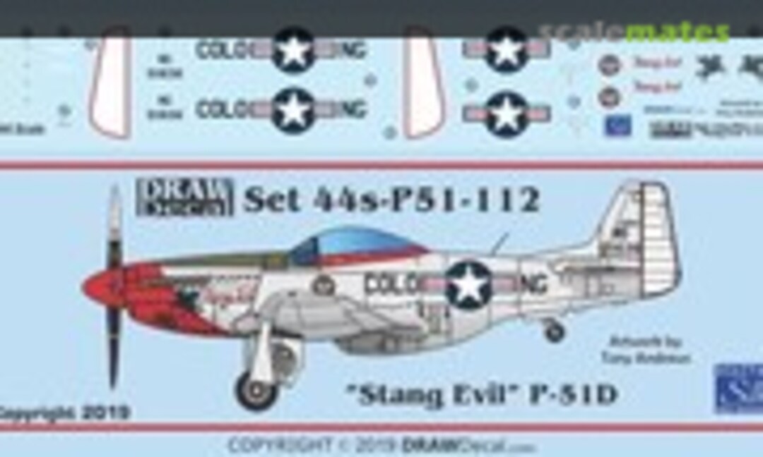 1:144 “Stang Evil” P-51D (Draw Decal 44-P51-112) 44-P51-112