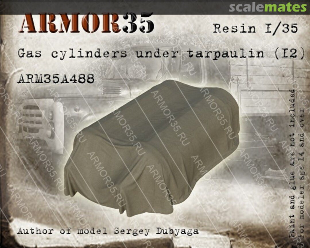 Boxart Gas cylinders under tarpaulins (2) ARM35A488 Armor35 Boxart Gas cylinders under tarpaulins (2) ARM35A488 Armor35