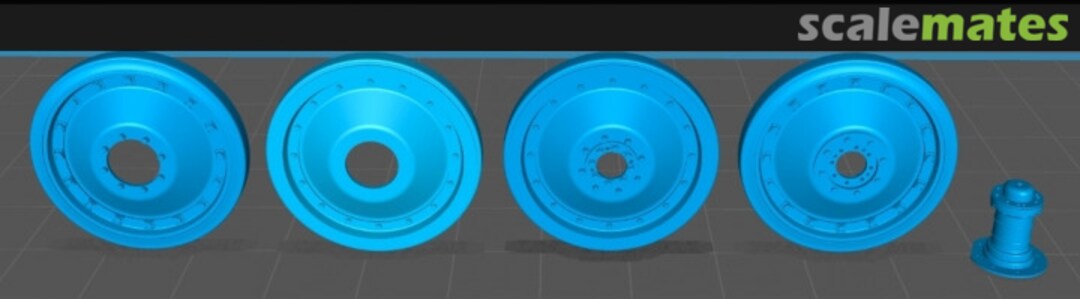 Boxart Panzer V Panther Road Wheel Set - 16-Pin (Panther Initial Ausf.D) 25040879 EMP3d