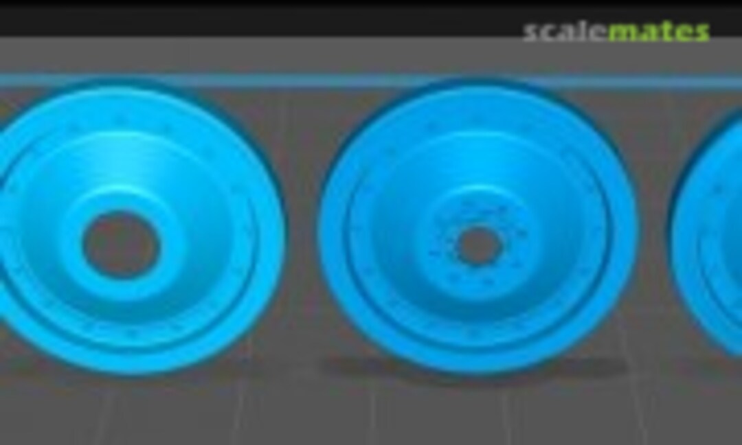 1:25 Panzer V Panther Road Wheel Set - 16-Pin (Panther Initial Ausf.D) (EMP3d 25040879) 25040879