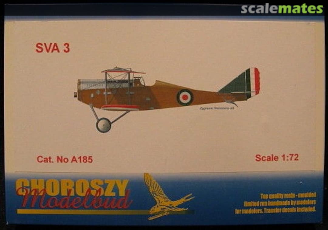 Boxart Ansaldo SVA 3 A185 Choroszy Modelbud Boxart Ansaldo SVA 3 A185 Choroszy Modelbud