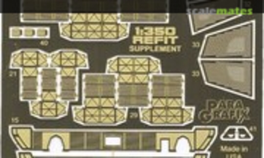 1:350 Refit Enterprise Supplemental Photoetch Set (ParaGrafix Modeling Systems PGX166) PGX166