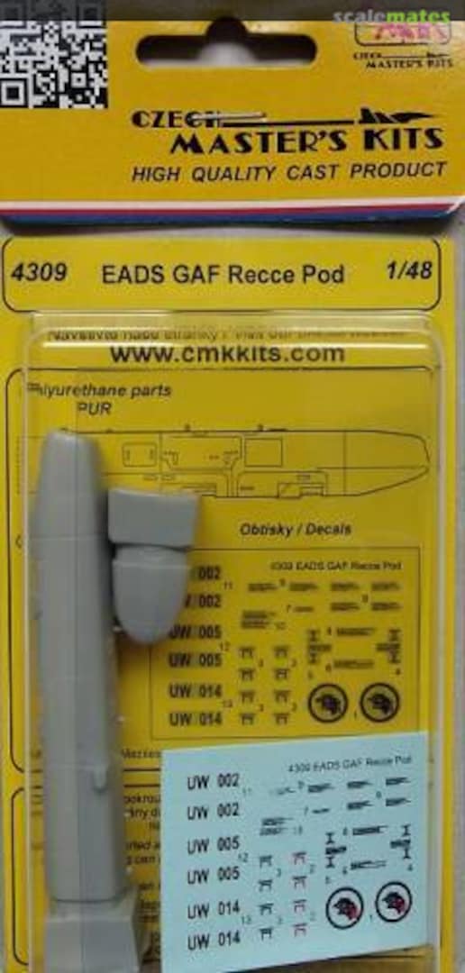 Boxart EADS GAF Recce Pod 4309 CMK