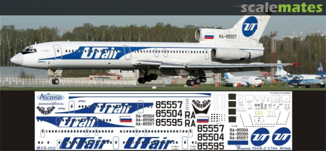 Boxart Tupolev Tu-154B UT Air T5B-002 Ascensio