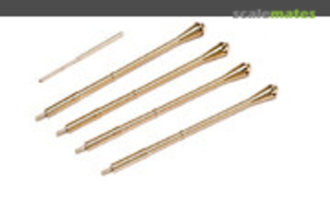 1:48 J7W1 SHINDEN Turned Metal Machine Gun and Pitot Tube Set (Zoukei-Mura SWS48-01-M04)