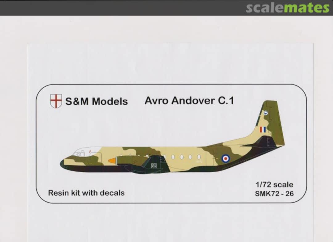 Boxart Avro Andover C.1 SMK72-26 S&M Models