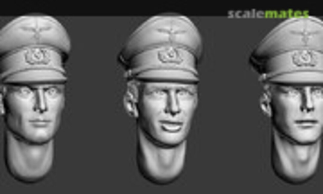 1:35 German Officer's Caps (WWII) (Set 1) (Armor35 ARM356023) ARM356023
