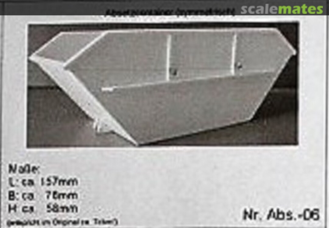 Boxart Absetzcontainer Abs.06 Frank Winkler Modellbau Boxart Absetzcontainer Abs.06 Frank Winkler Modellbau