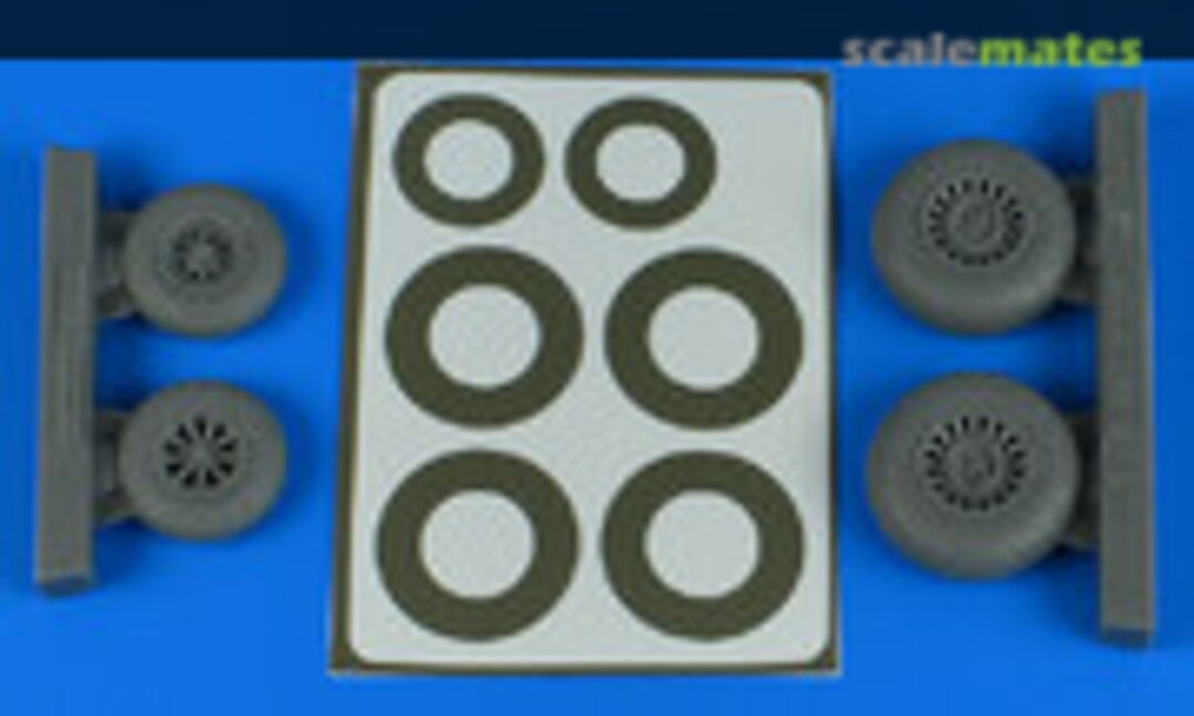 1:48 A-26B/C (B-26B/C) Invader wheels & paint masks early - diamond pattern (Aires 4847) 4847