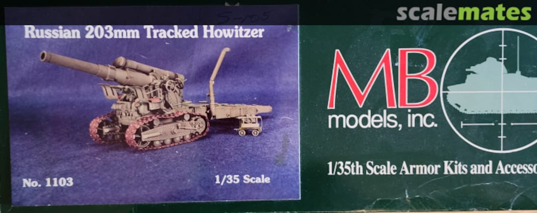 Boxart Russian 203mm Tracked Howitzer 1103 MB Models Boxart Russian 203mm Tracked Howitzer 1103 MB Models