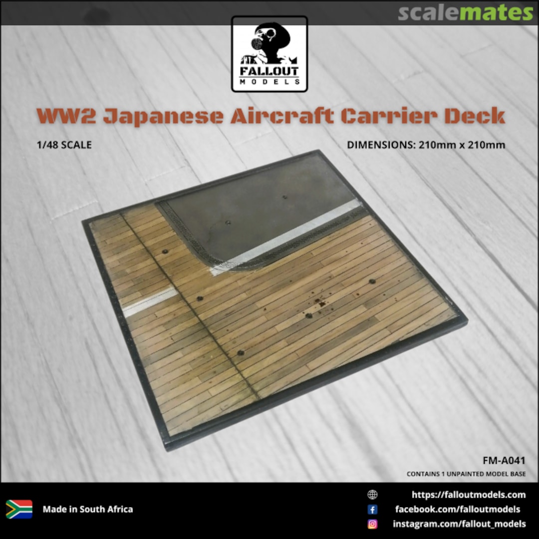 Boxart WW2 Japanese Aircraft Carrier Deck FM-A041 Fallout Models Boxart WW2 Japanese Aircraft Carrier Deck FM-A041 Fallout Models