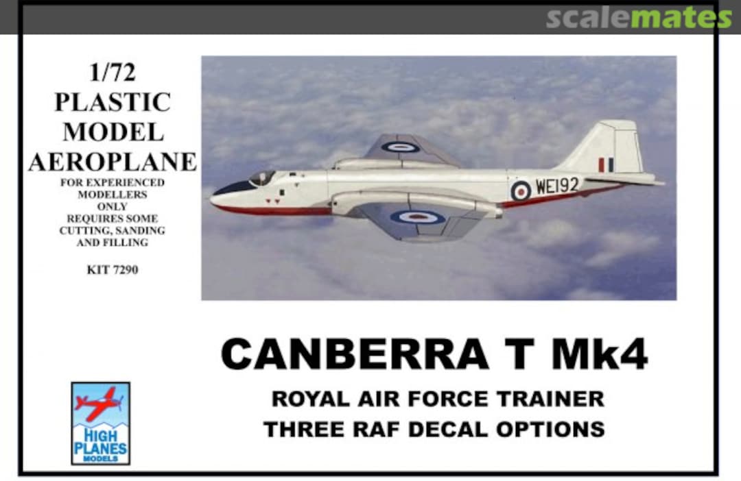 Boxart Canberra T Mk4 7290 High Planes Models Boxart Canberra T Mk4 7290 High Planes Models