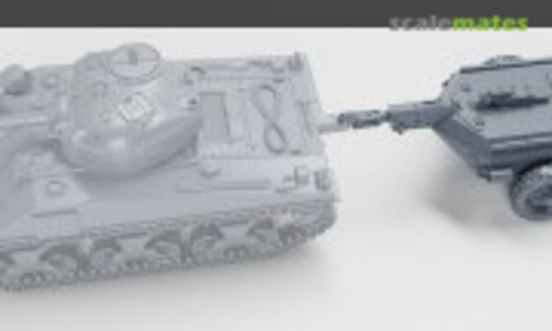 1:72 Trailer for M4A4 Sherman Crocodile and similar (EMP3d 72011629)
