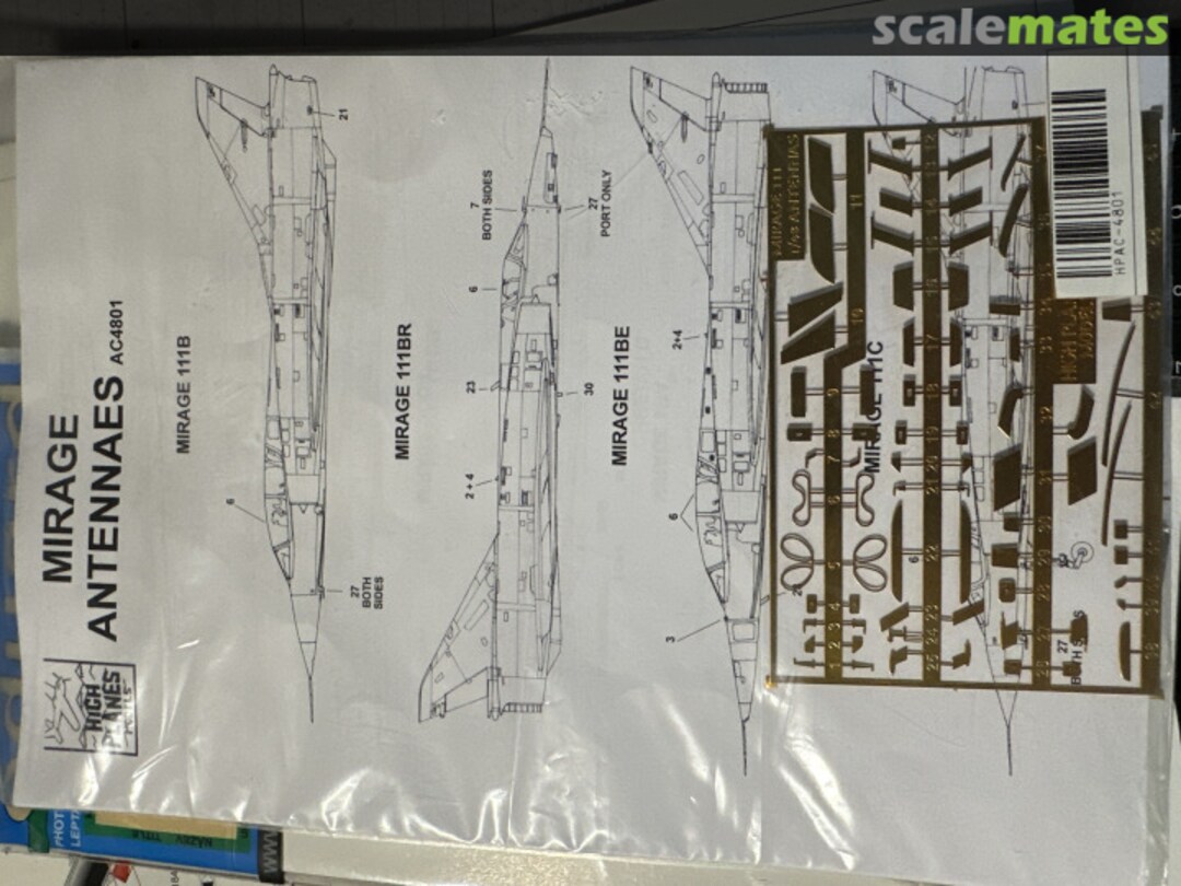 Boxart Mirage Antennaes AC-4801 High Planes Models Boxart Mirage Antennaes AC-4801 High Planes Models