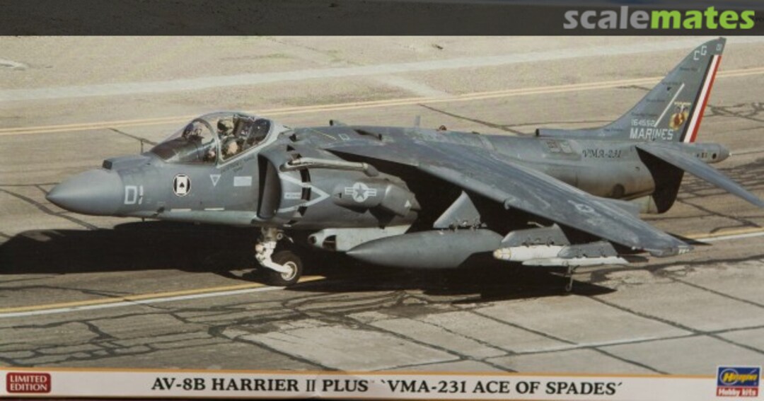 Boxart AV-8B Harrier II Plus `VMA-231 Ace Of Spades´ 09940 Hasegawa Boxart AV-8B Harrier II Plus `VMA-231 Ace Of Spades´ 09940 Hasegawa