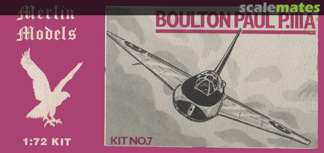 Boxart Boulton Paul P.IIIA 7 Merlin Models Boxart Boulton Paul P.IIIA 7 Merlin Models