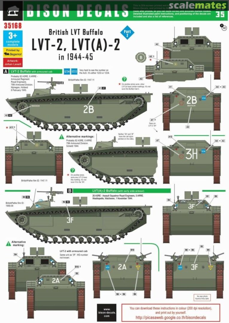 Boxart British Amph. #1 - LVT (A)-2 and LVT-2 35168 Bison Decals Boxart British Amph. #1 - LVT (A)-2 and LVT-2 35168 Bison Decals