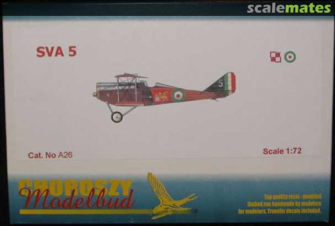 Boxart Ansaldo SVA 5 A26 Choroszy Modelbud