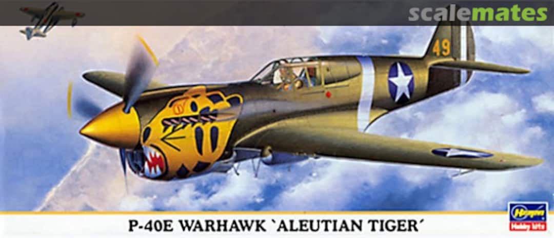 Boxart P-40E Warhawk 'Aleutian Tiger' 00372 Hasegawa Boxart P-40E Warhawk 'Aleutian Tiger' 00372 Hasegawa