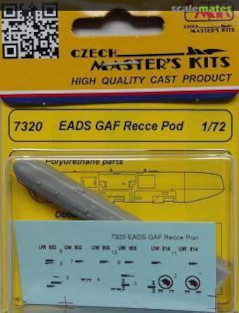 Boxart EADS GAF Recce Pod 7320 CMK Boxart EADS GAF Recce Pod 7320 CMK