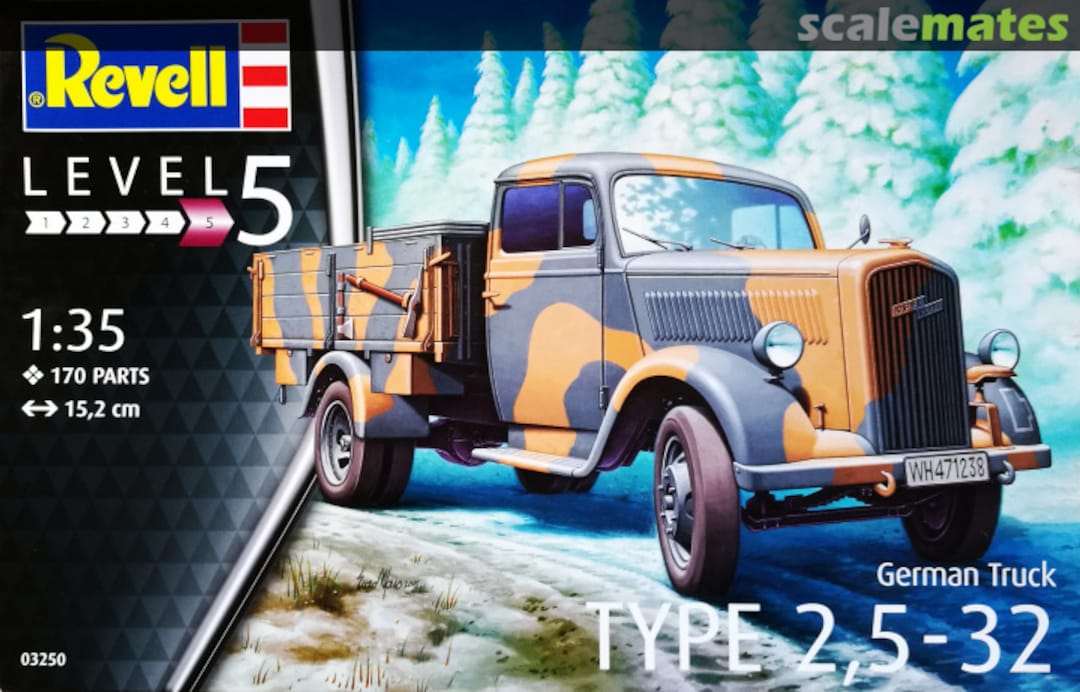 Boxart Truck Type 2,5-32 03250 Revell Boxart Truck Type 2,5-32 03250 Revell