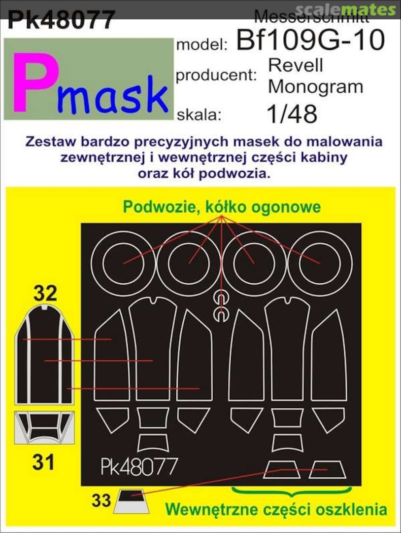 Boxart Messerschmitt Bf109G-10 PK48077 Pmask Boxart Messerschmitt Bf109G-10 PK48077 Pmask
