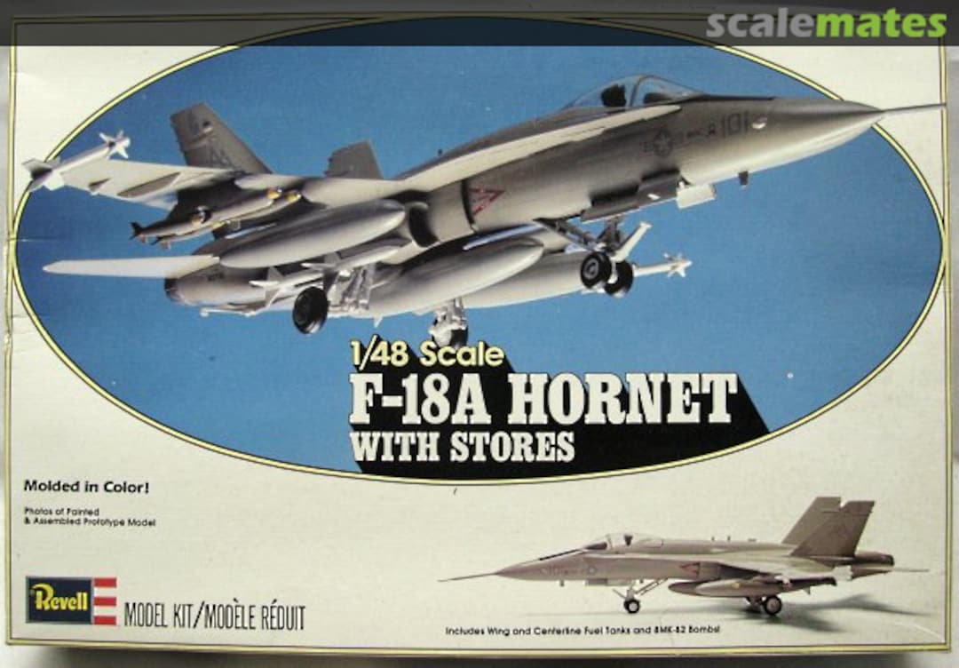 Boxart F-18A Hornet with stores 4505 Revell Boxart F-18A Hornet with stores 4505 Revell