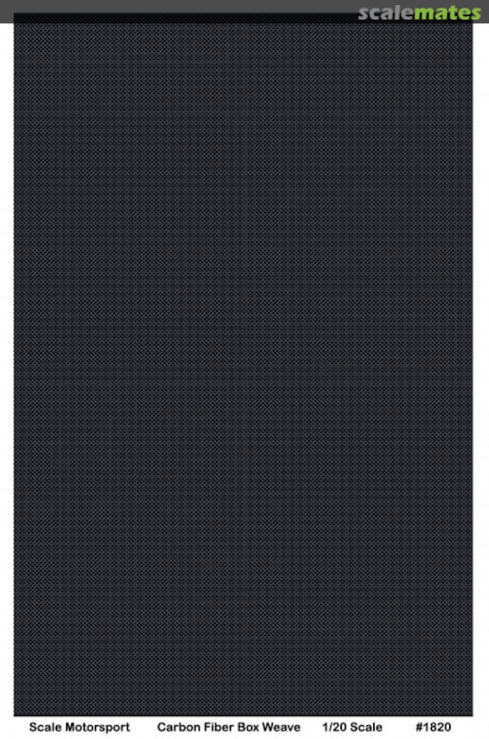Boxart Carbon Fiber Box Weave Black on Pewter Metallic 1820 Scale Motorsport Boxart Carbon Fiber Box Weave Black on Pewter Metallic 1820 Scale Motorsport