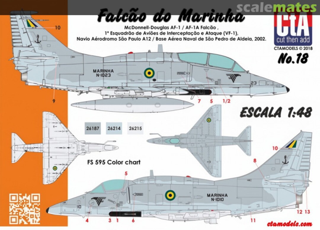 Boxart Falcão do Marinha CTA-018 CtA Models Boxart Falcão do Marinha CTA-018 CtA Models